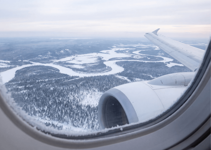 На самолёте